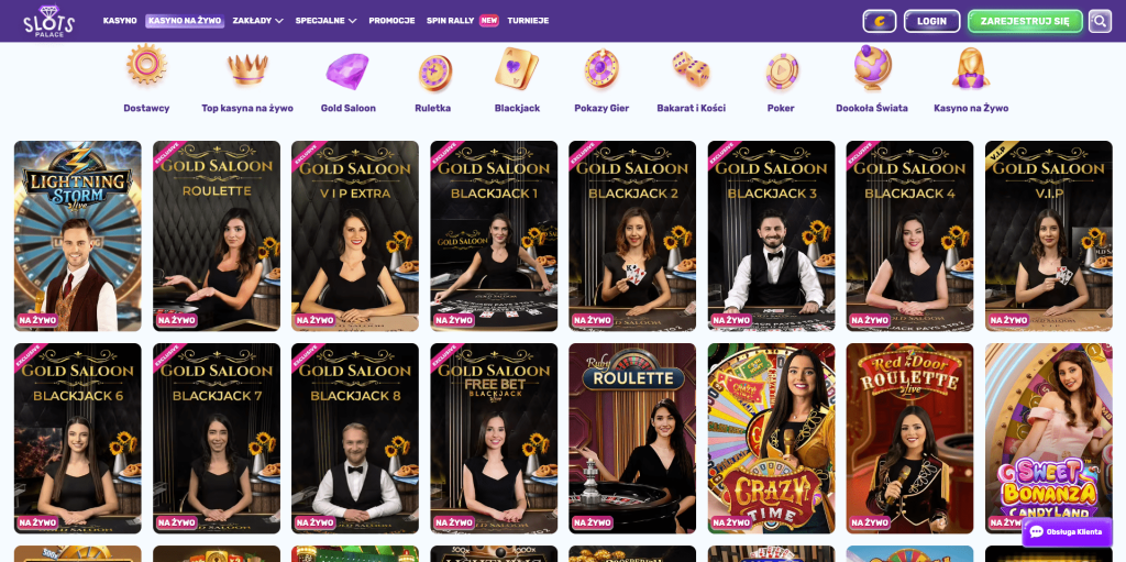 Gra z krupierami na żywo