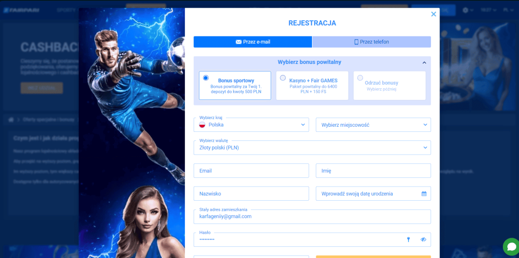FairPari casino rejestracja