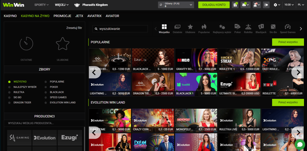 Gra z krupierami na żywo