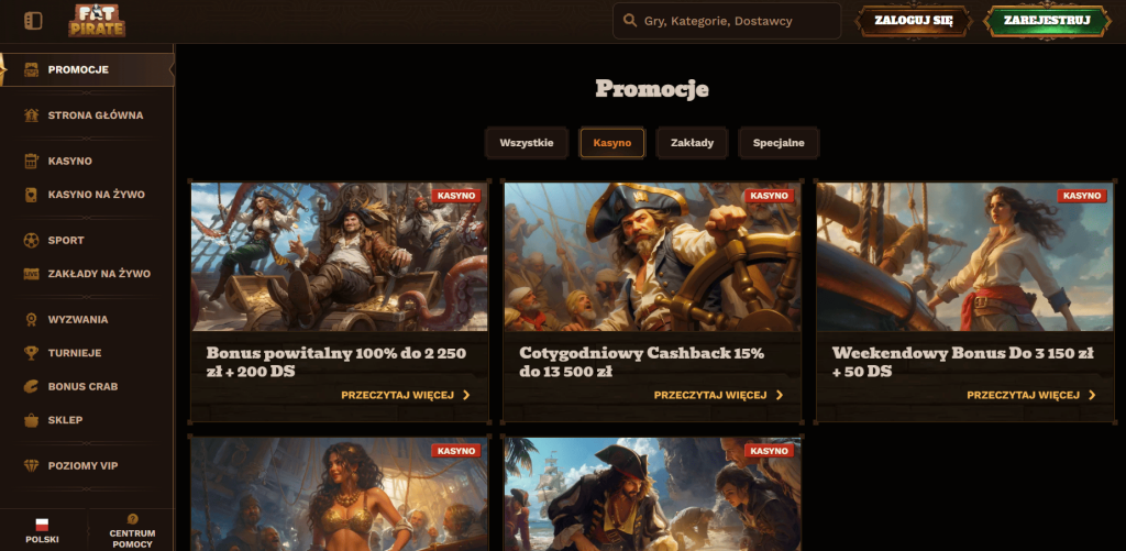 Fat Pirate casino bonusy