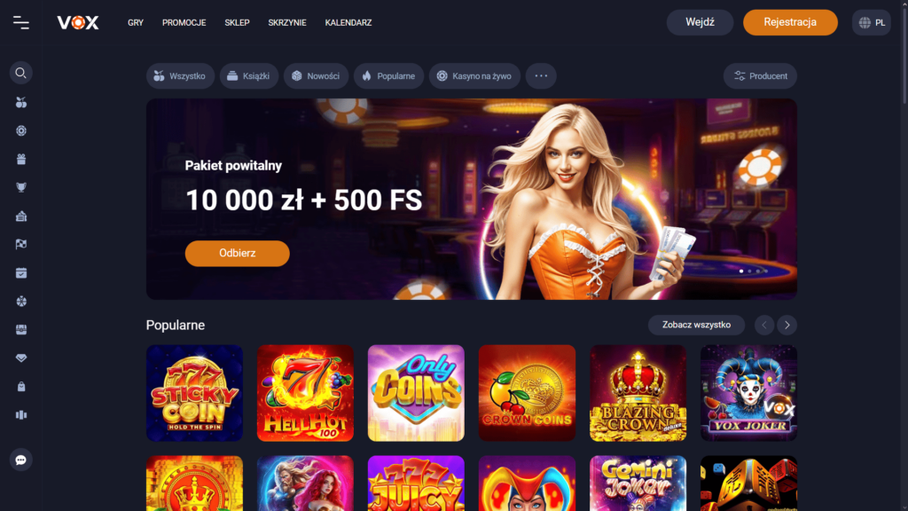 VOX casino Polska
