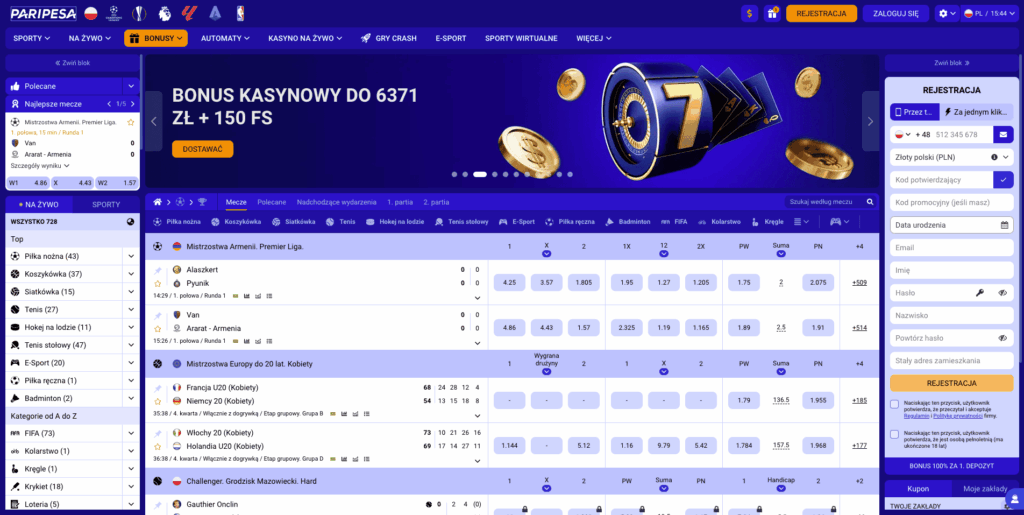 Paripesa casino Polska