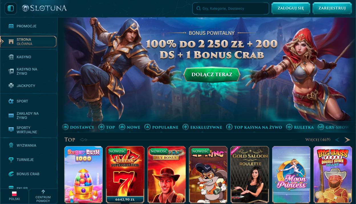Slotuna casino Polska