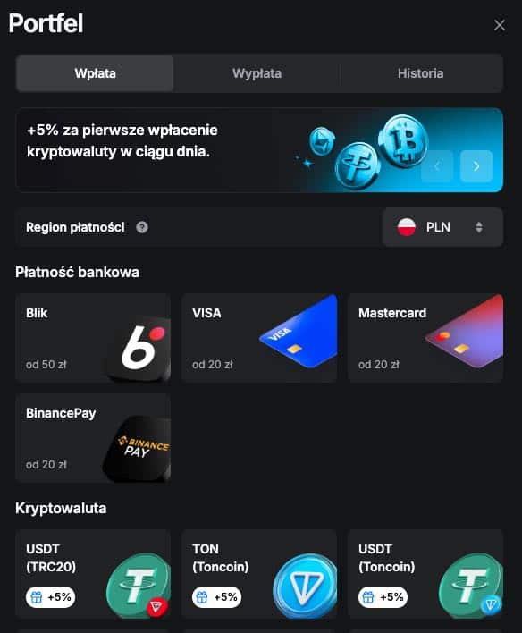 Metody Wpłaty i Wypłat