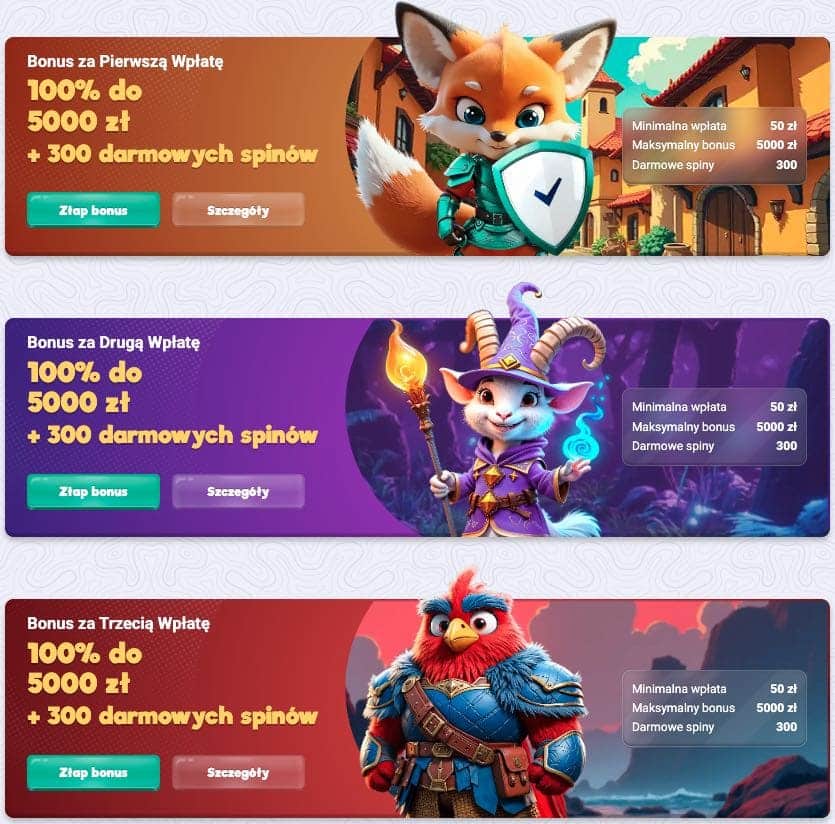 Bonus za wplate