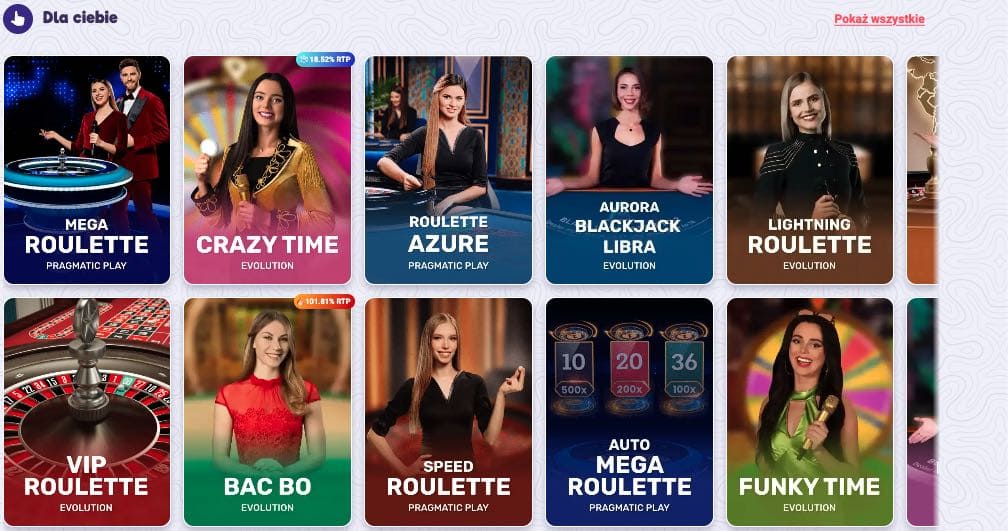 Gra z krupierami na żywo