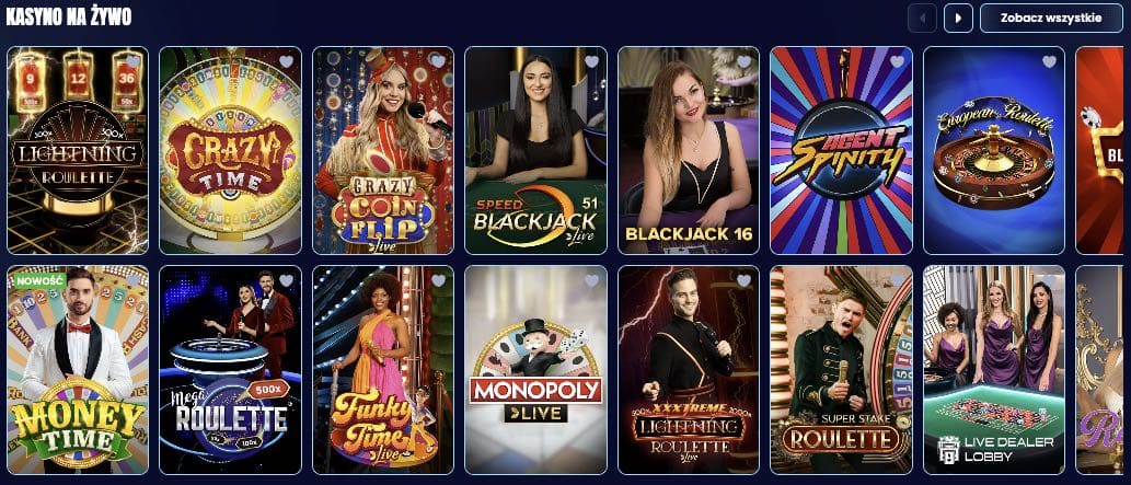 Gra z krupierami na żywo