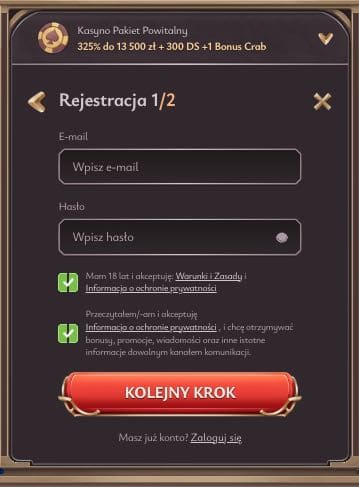 ViciBet casino rejestracja konta