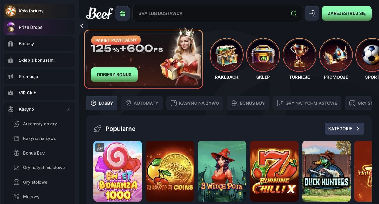 Beef casino Polska