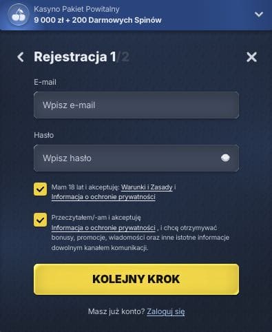 BetRepublic casino rejestracja konta