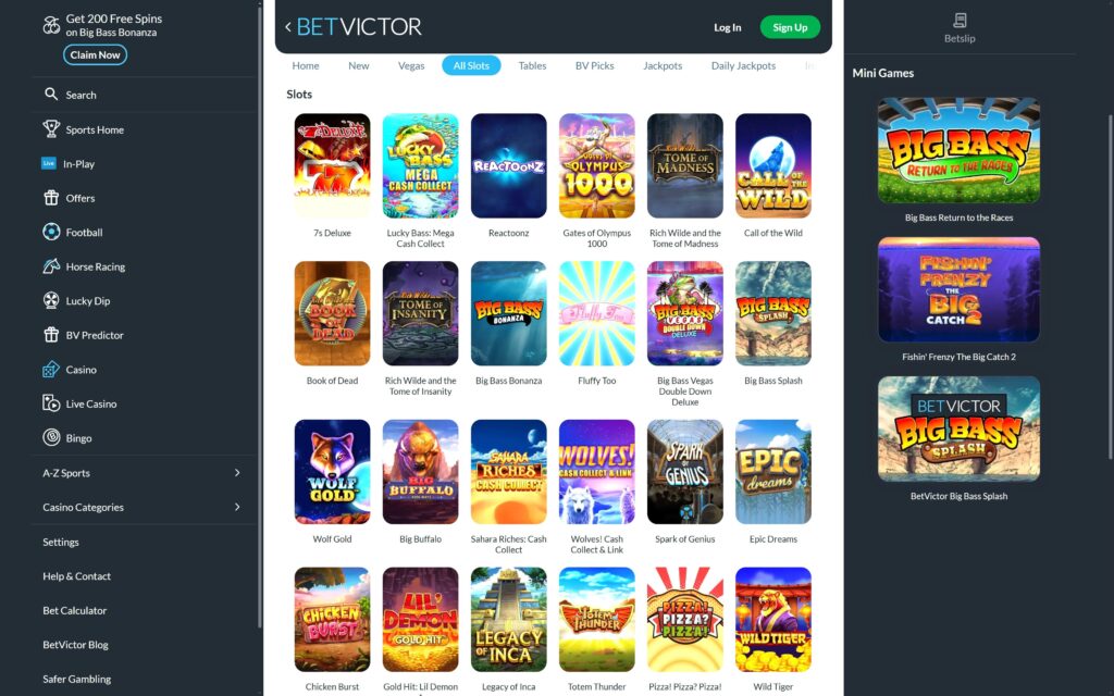 BetVictor casino slots