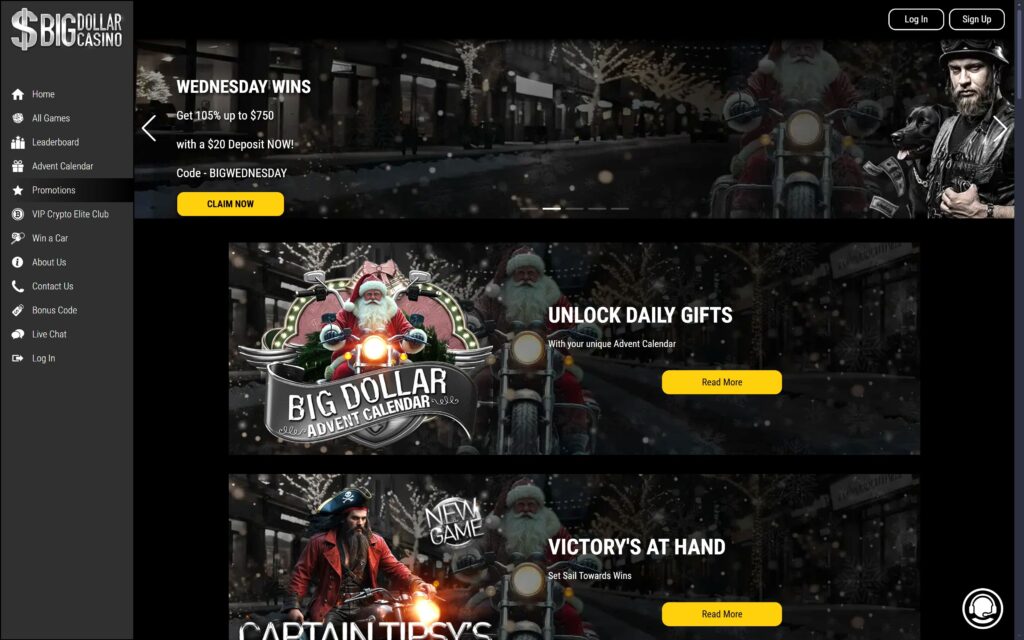 Big Dollar casino bonuses