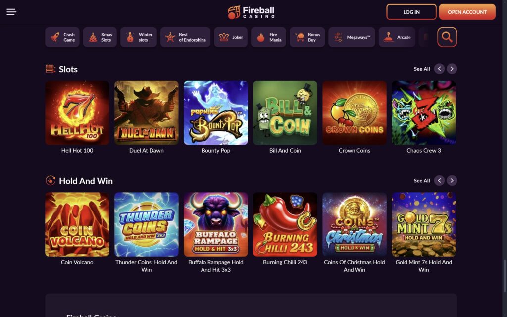 Fireball casino slots