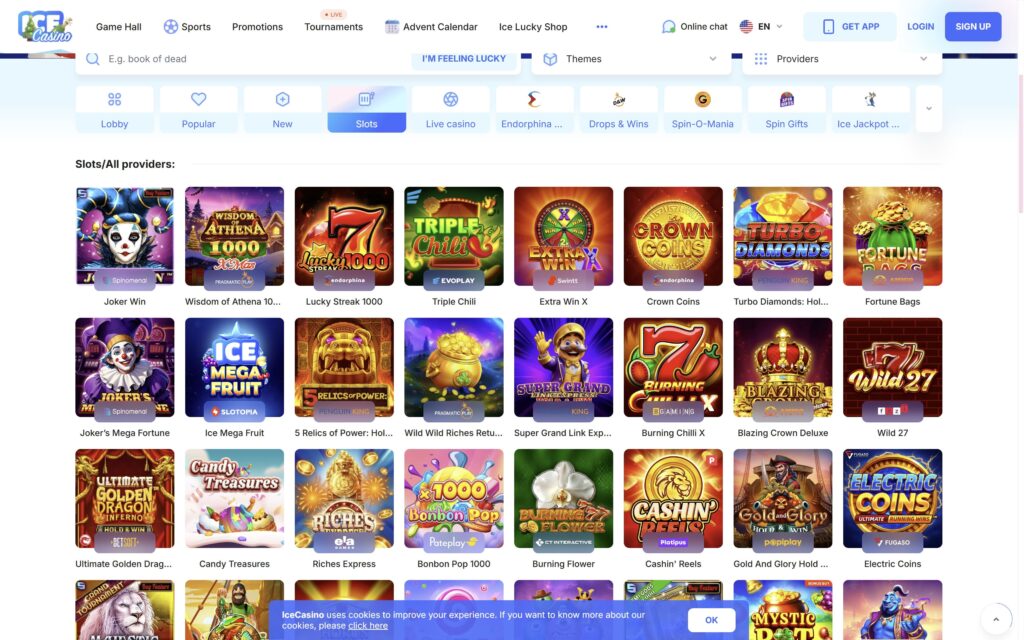 Ice casino slots