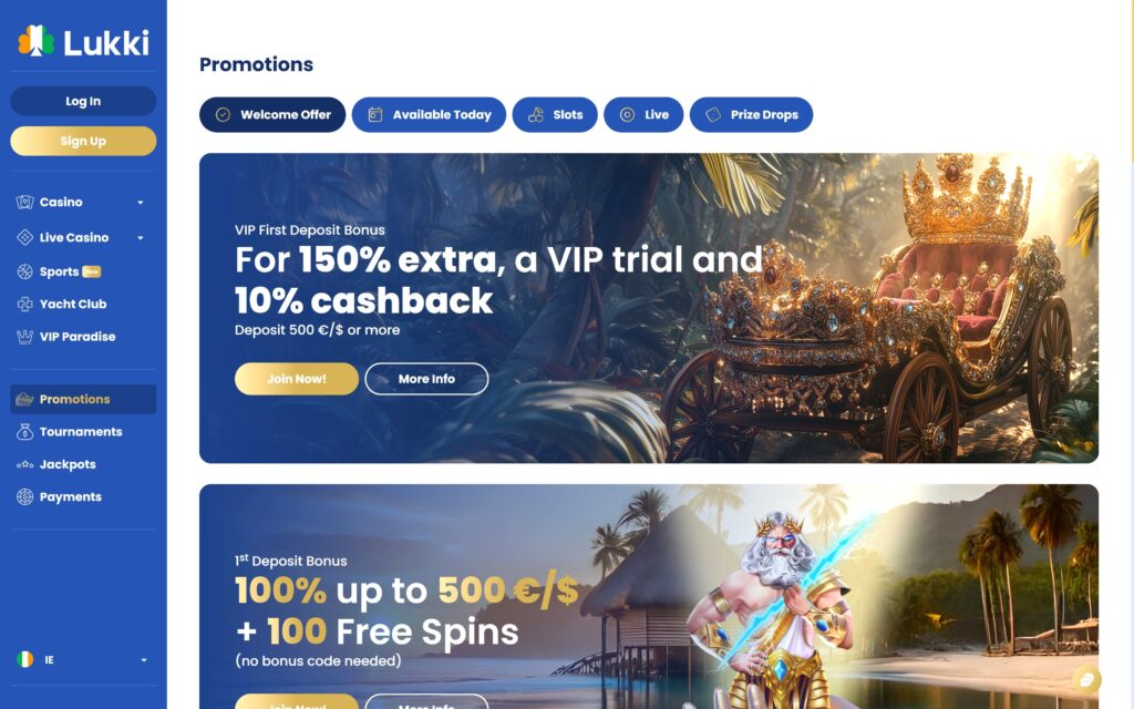 Lukki casino bonuses