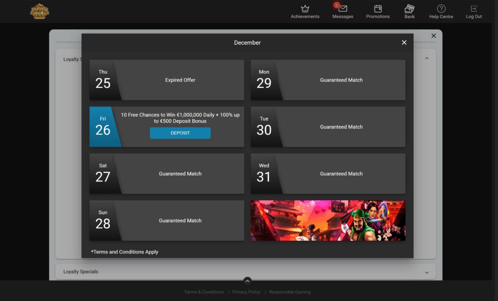 Mummys Gold casino bonuses