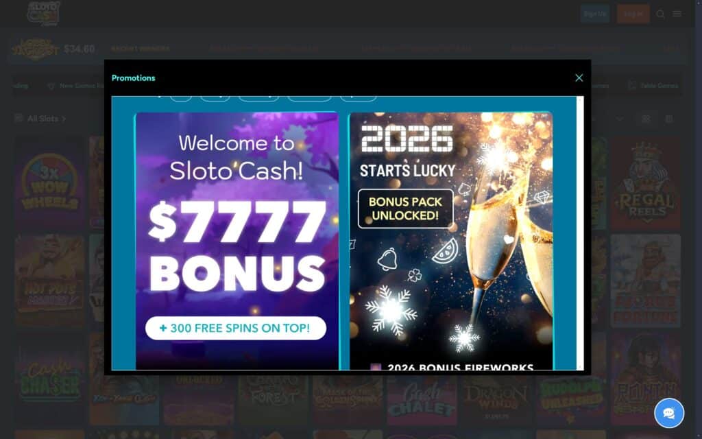 Sloto Cash casino bonuses