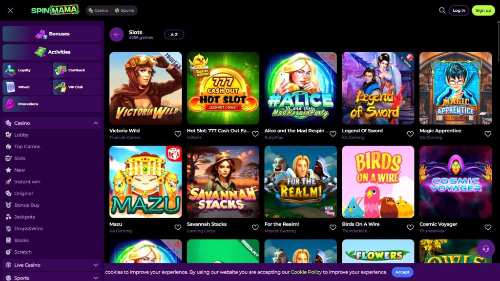 SpinMama casino slots