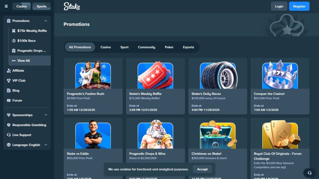 Stake casino bonuses