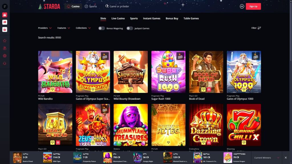 Starda casino slots