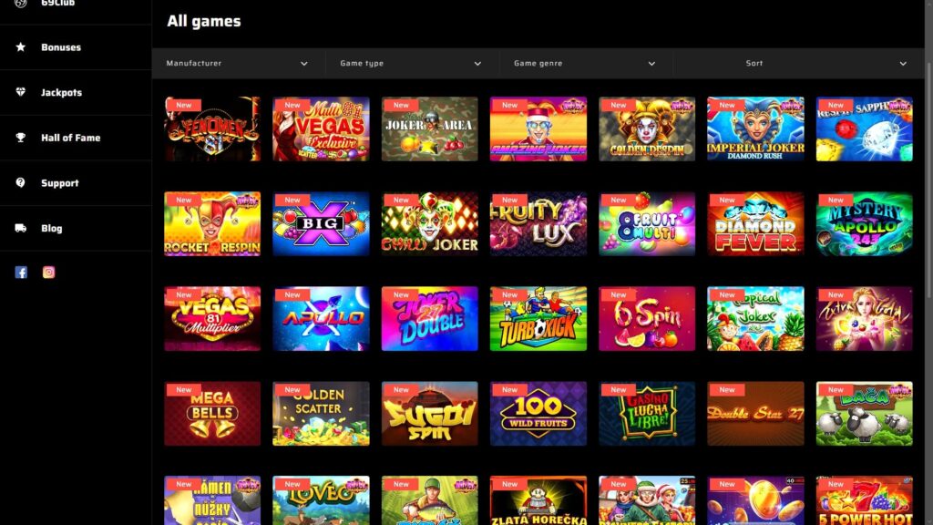 69games casino slots