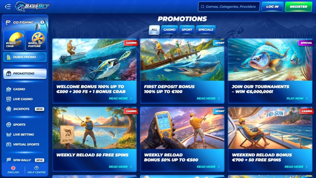 Bassbet casino bonuses