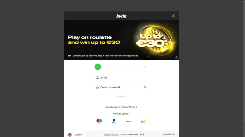 Bwin casino registration