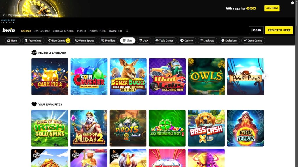 Bwin casino slots