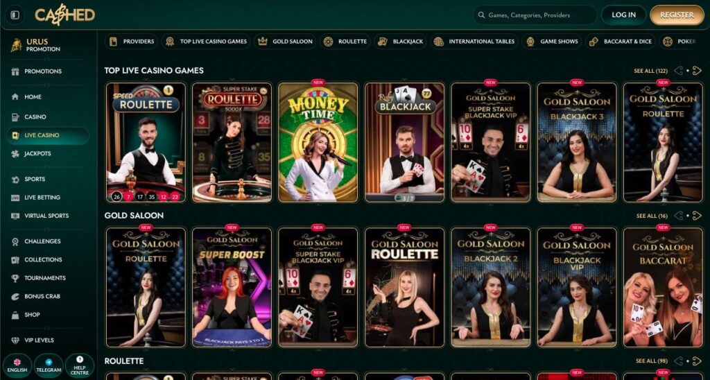 Live dealer casino