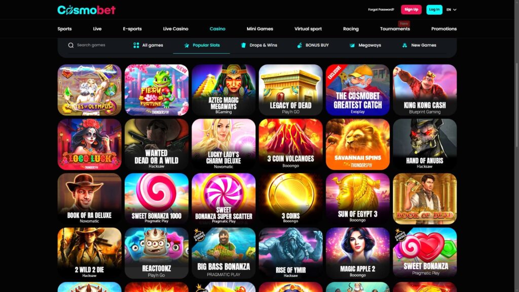 Cosmobet casino slots