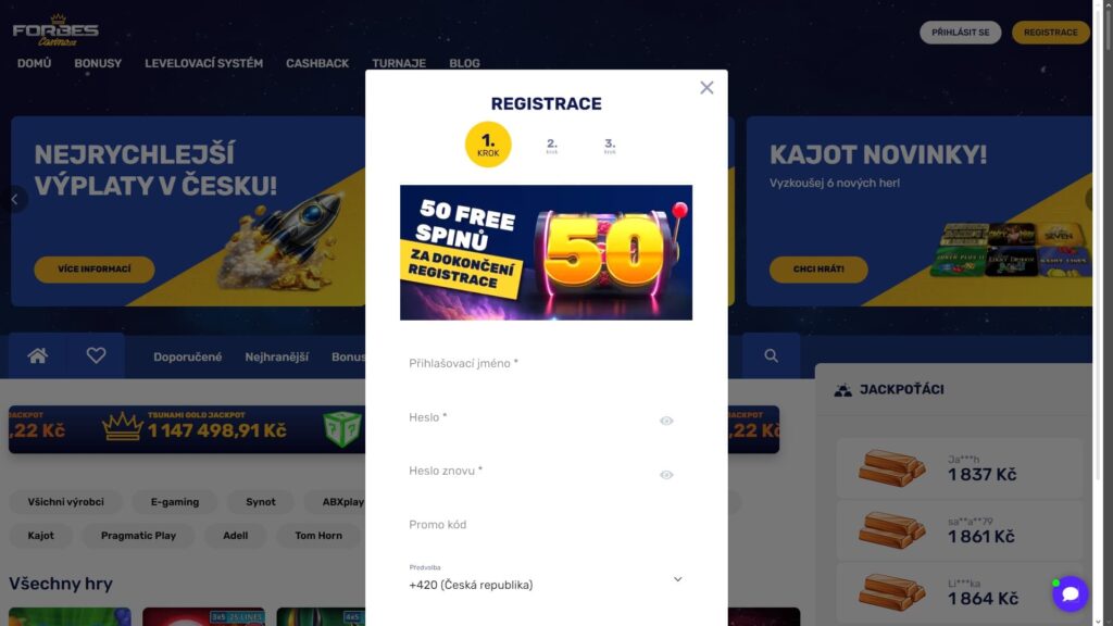 Forbes casino registration