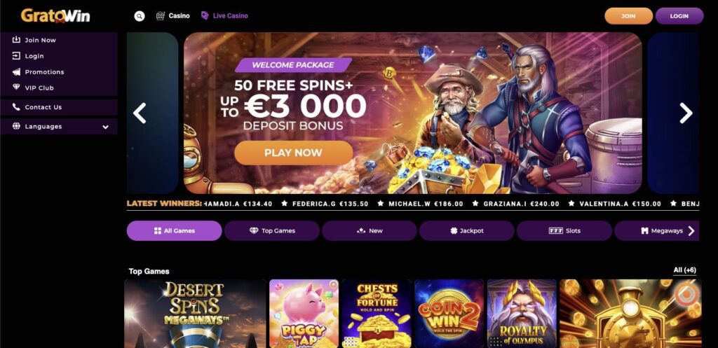 Gratowin casino review