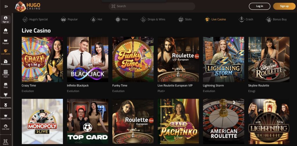 Live dealer casino