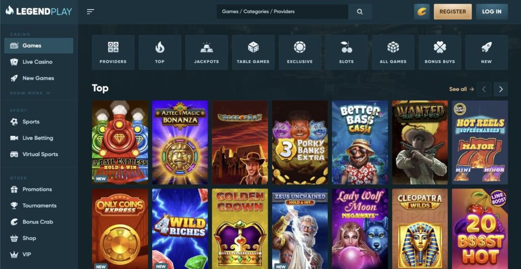 LegendPlay casino slots