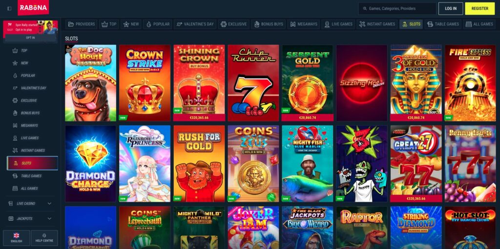 Rabona Casino Slots