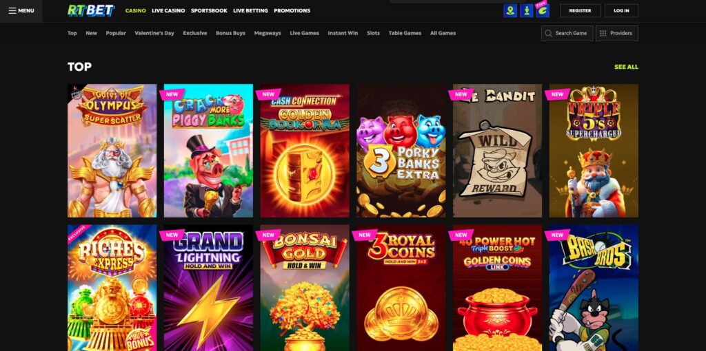 RTbet Casino Slots