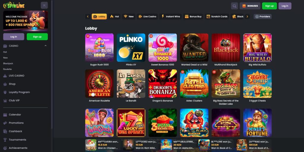 Spinline Casino Slots