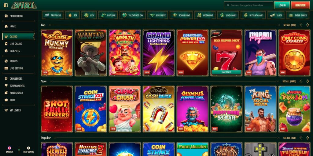 Spybet Casino Slots