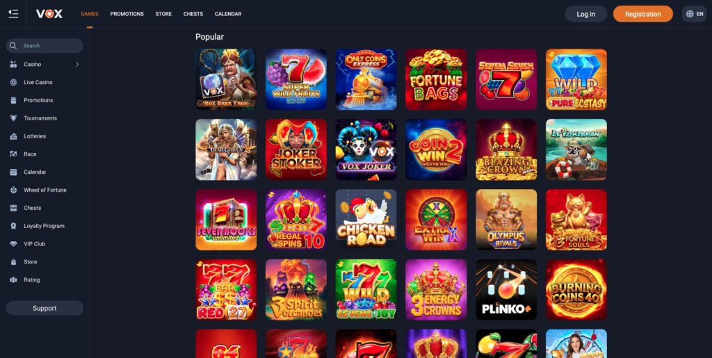 VOX Casino Slots