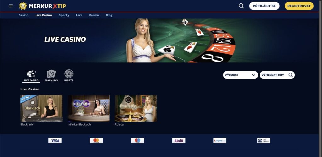 Live dealer casino
