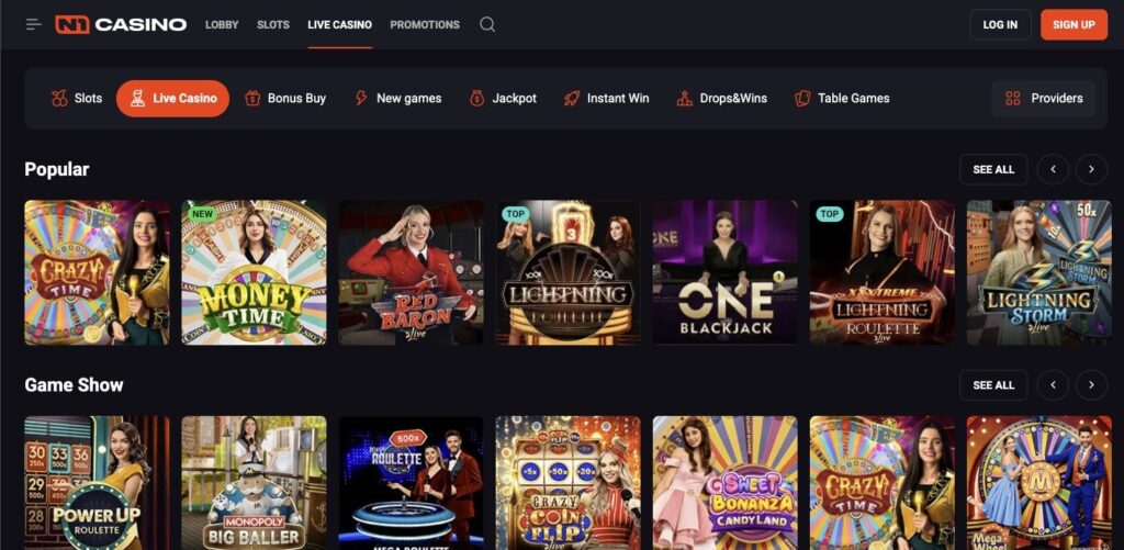 Live dealer casino