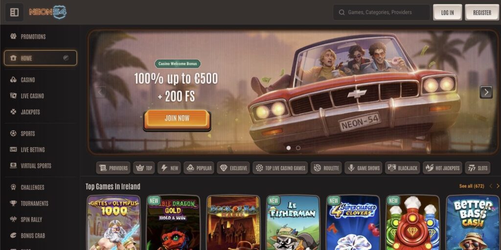 Neon54 casino review