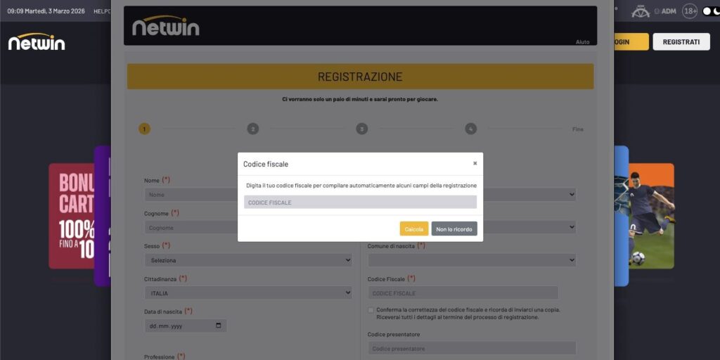Netwin casino registration