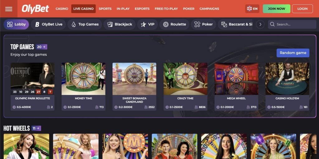 Live dealer casino