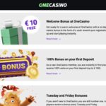 One casino bonuses