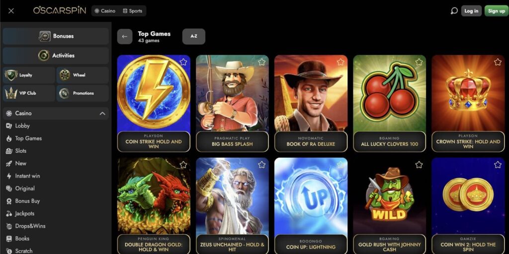 Oscarspin casino slots