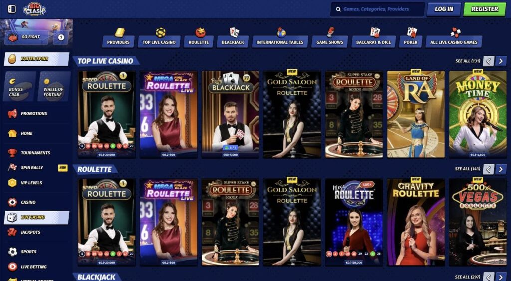 Live dealer casino
