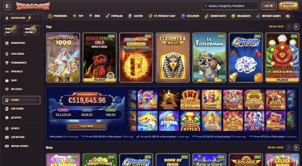 Dragonia casino slots