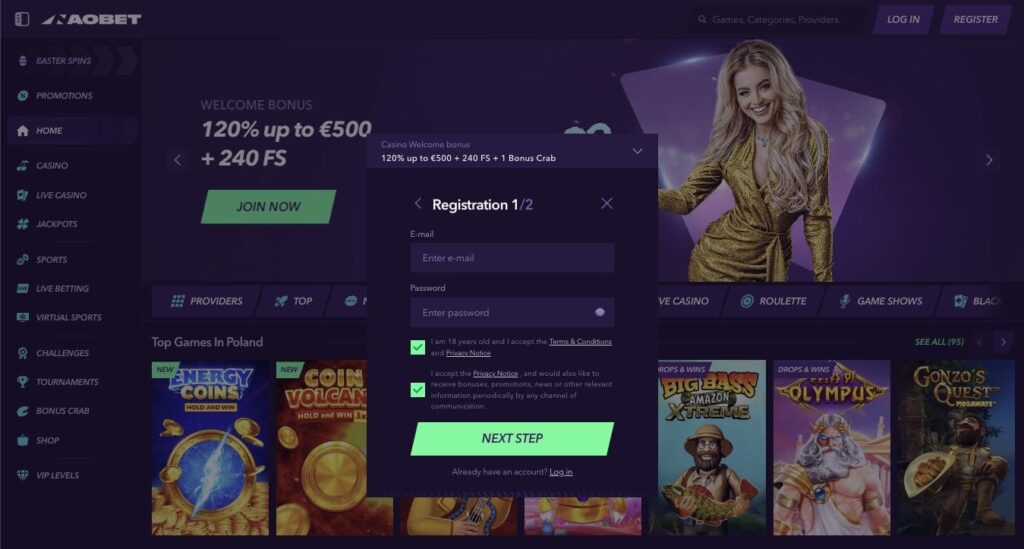 Naobet casino registration