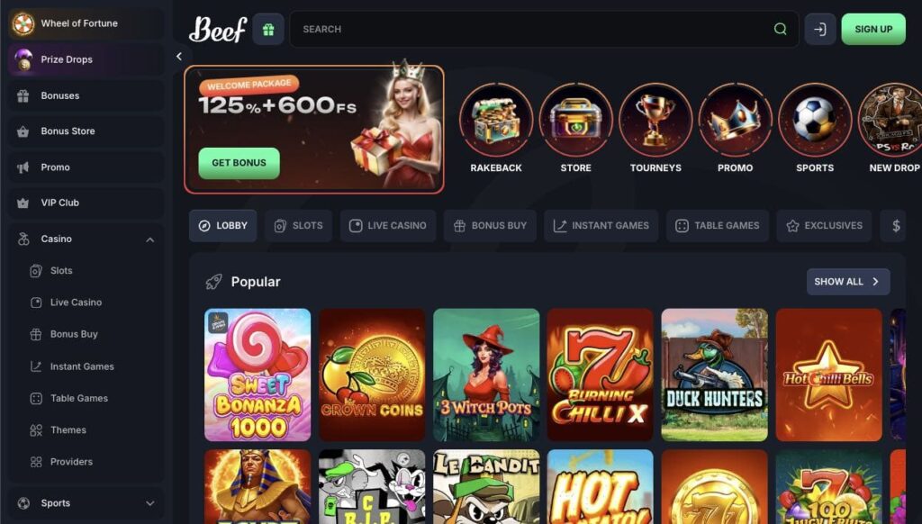 Beef casino review
